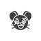 Sweat Tear rat emoticon vector icon