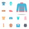 Sweater color icon. Clothes icons universal set for web and mobile