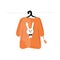 Sweater on hangers with funny rabbit design