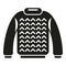 Sweater knit icon simple vector. Wool yarn