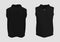 Sweater vest mockup in front and back views