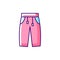 Sweatpants pink RGB color icon