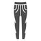 Sweatpants solid icon, sports clothes concept, sports trousers sign on white background, pants icon in glyph style for