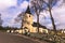 Sweden - April 1, 2017: Lone church in rural Sweden