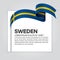 Sweden flag background