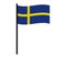 Sweden flag icon illustrated