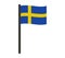 Sweden flag icon illustrated