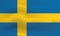 Sweden Flag Icon and Logo. World National Isolated Flag Banner and Template. Realistic, 3D Vector illustration Art with Wave