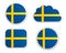 Sweden flag labels