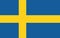 Sweden flag vector