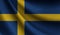 Sweden flag waving. background for patriotic and national design. illustration