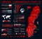 Sweden Map - Coronavirus COVID-19 Infographic Vector