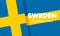Sweden National Day. Celebrated on June 6 in Sweden. National holiday of freedom. Swedish flag. Scandinavia. Vector poster