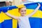 Sweden national football team supporter.