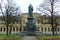 Sweden, Stockholm, Humlegarden, statue of Carl von Linne