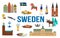 Sweden Touristic Travel Set