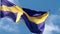 Swedish flag fluttering in the wind. National flag against a blue sky,