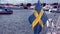 Swedish flag on sailboat