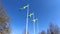 Swedish flag waving mix slow motion under the blue sky in flagpoles during the national day celebration symbol