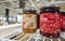 Swedish jams in glass jars for sales at the Ikea Store
