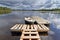 Swedish lake with boat