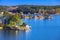 Swedish landscape with coastal villages