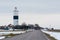 Swedish Lighthouse by winter season