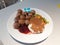 Swedish Meatballs with Mashed Potato and Strawberry Jam