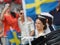 The swedish Prince Carl-Philip Bernadotte and his wife waving