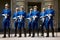 Swedish Royal Guard in traditional uniform