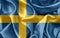 Swedish satin flag