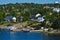 Swedish settlements on islets of Stockholm Archipelago in Baltic Sea, Sweden