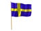 Swedish silk flag