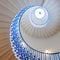 The sweeping Tulip Stairs at the Queen`s House museum in London, UK