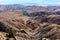 Sweeping view of the Coachella Valley, mountains and mesas from Key\\\'s View in Joshua Tree National Park, CA