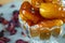 Sweet algerian arabic dates fruits on a glass plate