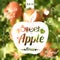Sweet apple on blur background