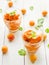 Sweet apricot granita