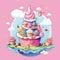 Sweet as a Dream: A Towering Cupcake Fairytale