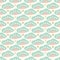 Sweet baby pastel clouds and stars geometric seamless repeat pattern vector background.