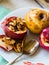 Sweet baked apples with walnuts, cinnamon and honey,autumn