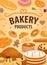 Sweet bakery products bread, desserts and pastry