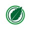 Sweet basil stevia leaf logo icon