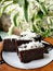 Sweet and beautiful cassava brownies