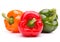 Sweet bell pepper isolated on white background cutout