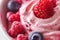 Sweet Berries cream. Generate AI