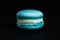 Sweet blue macaroon