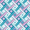 Sweet Blue Pink Complicated Woven Rhombus Webbing Oblique Seamless Pattern | Wrhombus Series