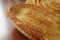 Sweet bread detail, traditional oreja mexican sweet bread close up