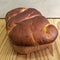 Sweet bread traditional Romanian bakery on wooden background